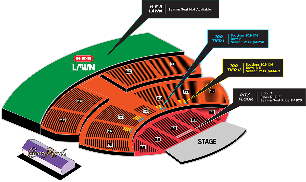 Austin 369 Amphitheater Seating Chart